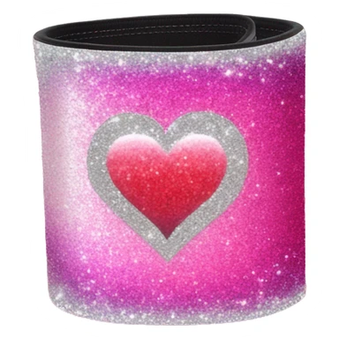 Pink ombre blood pressure cuff with glitter  sticker