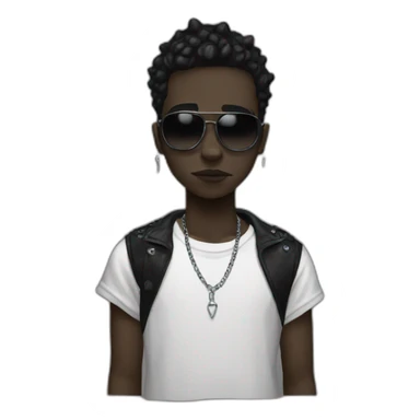 boy goth black cool sticker