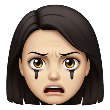 caveira chorando sticker