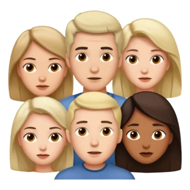 polygynie 1 man 3 women sticker