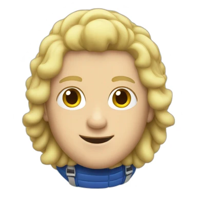 A male Skydiver with blonde hair sticker