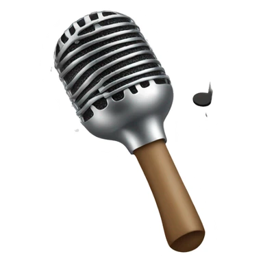 spoon singing with mic sticker