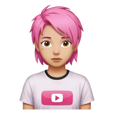 Pink YouTube sticker