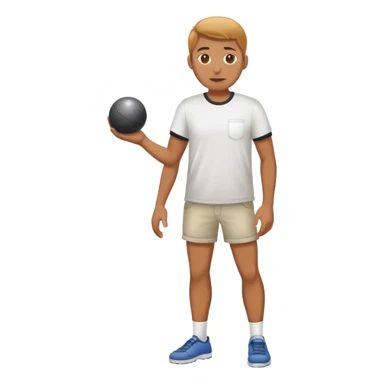 playing boules sticker