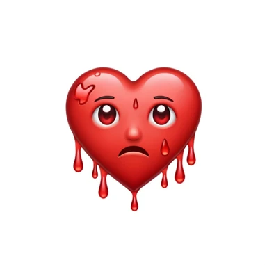 A heart that cries  sticker