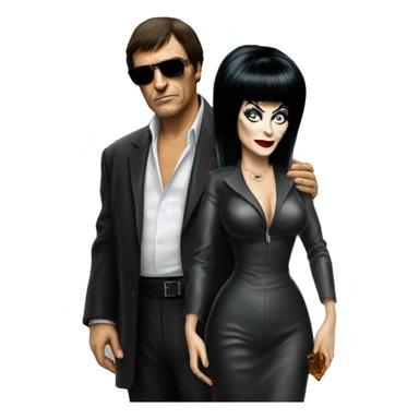 scarface con elvira sticker