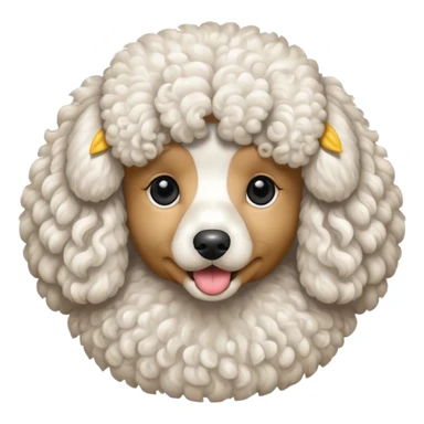 Perro caniche sticker