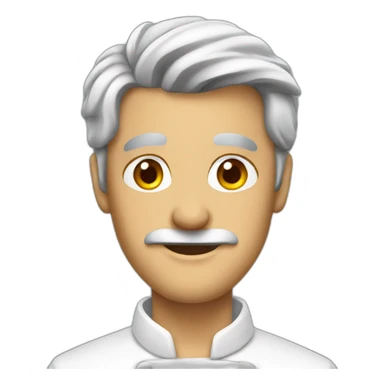 chef with grey hair in suit public speaking sticker