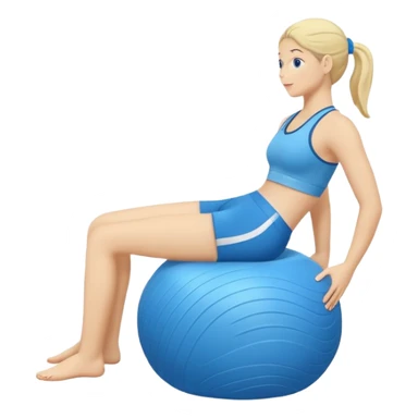 Pilates squishy ball bala sticker