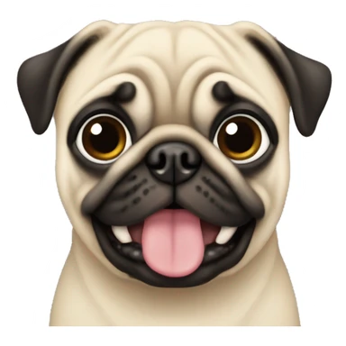 New year’s pug sticker