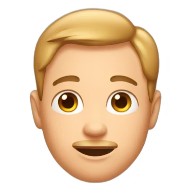 An Emoji of the male reproduction sticker