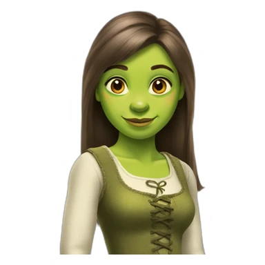 shrek girl sticker