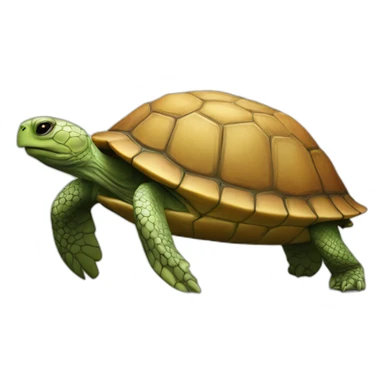Une tête de mort sur une tortue sticker