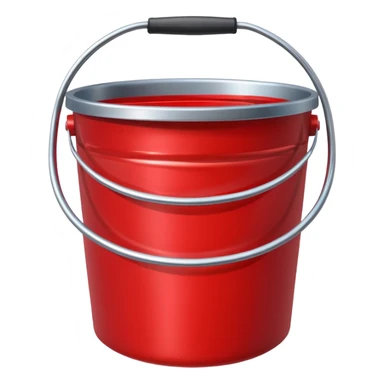 red paint bucket sticker