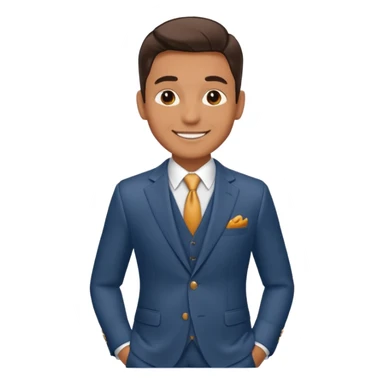 male 40 in cool suit sticker