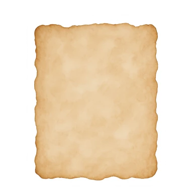 abstract vintage paper edge with uneven shape, soft hand-painted texture, transparent background, no face, no hands, no legs, no characters sticker