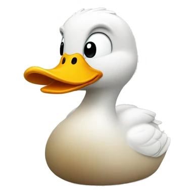 a duck on PC sticker