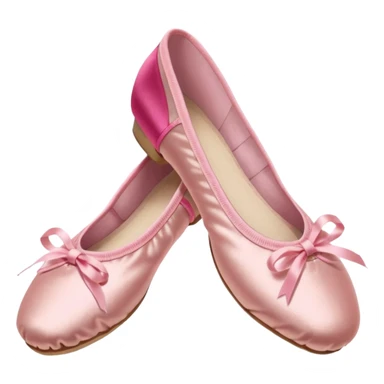 Pink ballet point shows sticker