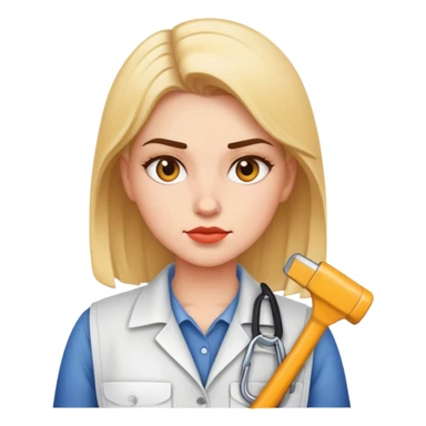 Hard working girl sticker