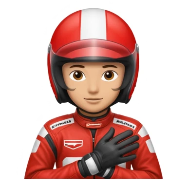 red-motorcycle-racer sticker