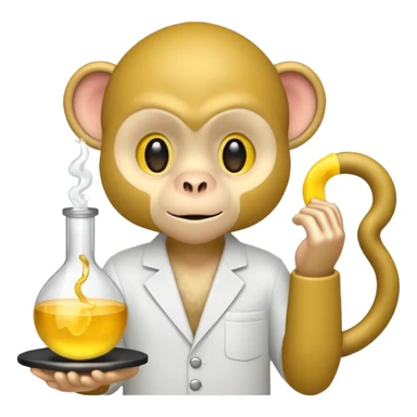 scienist and scienist item with yellow monkey sticker