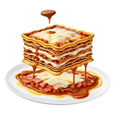 surreal salvadore dali style flying melting spam lasagna landscape sticker