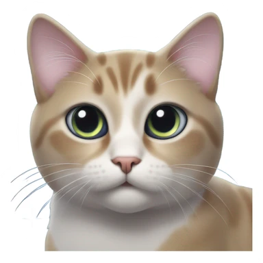 Star eyed cat sticker