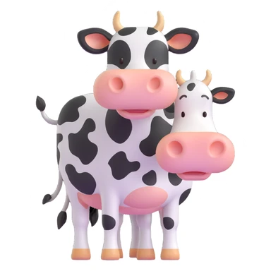 Cow sticker
