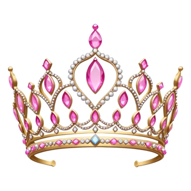 Pink tiara sticker
