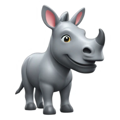 Playmobil rhino sticker