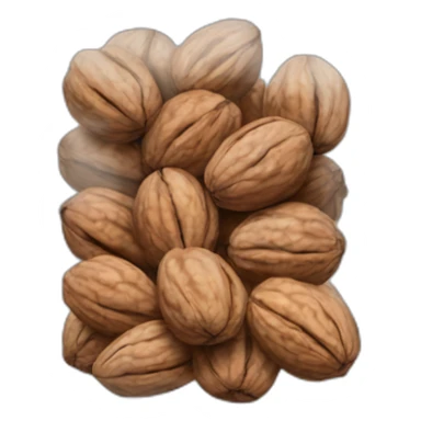 clear ziploc baggie of walnuts sticker