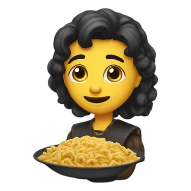 Salem souissi eating sticker