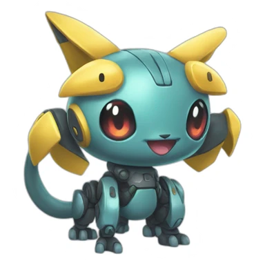 tiny cyber pokemon full body sticker