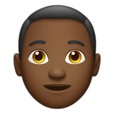 african man on corn row sticker