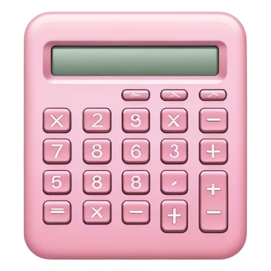 Light pink calculator  sticker