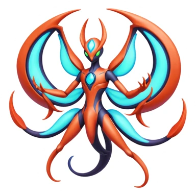 Deoxys-Yveltal-Lunala-Fakémon-hybrid-creature (full body)  sticker