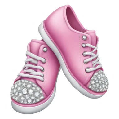 Pink shoes with diamonds  sticker