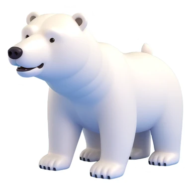 Polar bear sticker