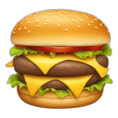 german who eat a hamburger sticker