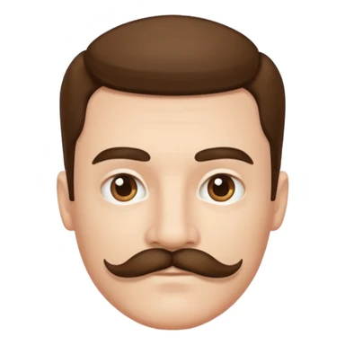 Adolf Hitler moustache carré  sticker