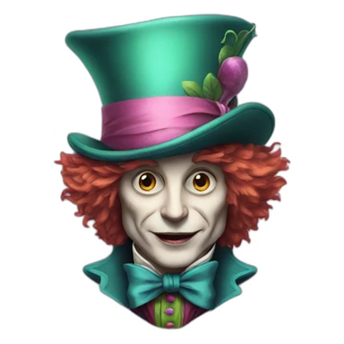 Mad hatter sticker