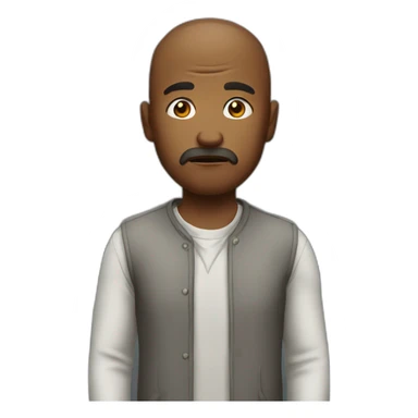 confronting man sticker