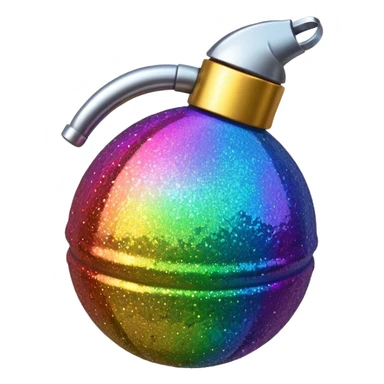 glitter grenade sticker