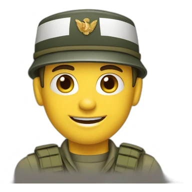 Military soldier frensh sticker