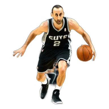 Manu ginobili dribbling sticker