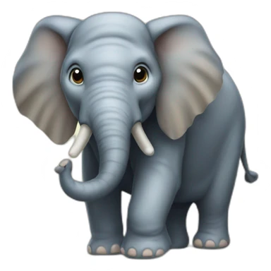 Éléphant sur une abeille sticker