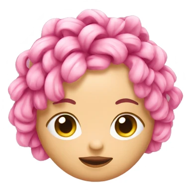 Chick with pink knotty sticker