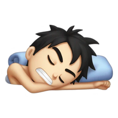 Luffy slepping sticker