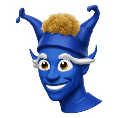 Duke blue devil with Poms Poms  sticker