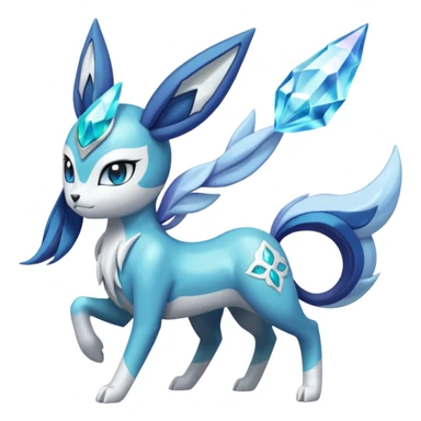Meloetta-Glaceon-Amaura-Dialga-Suicune-fusion sticker